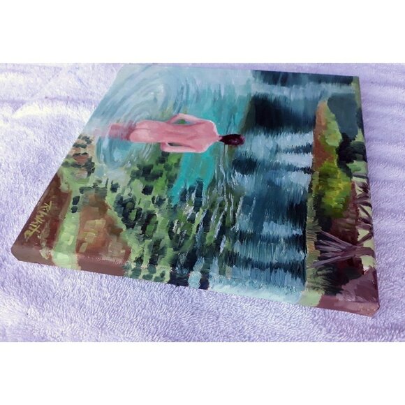 "Swim in the Everglades" Original oil on canvas painting by Robin White - Picture 3 of 4